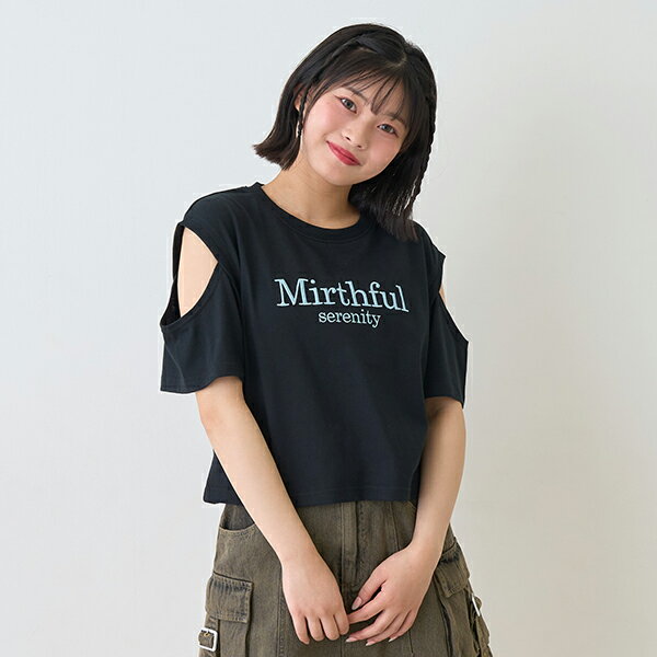 ラブトキシック(Lovetoxic)【接触冷感/ひんやり】肩あきTシャツのサムネイル