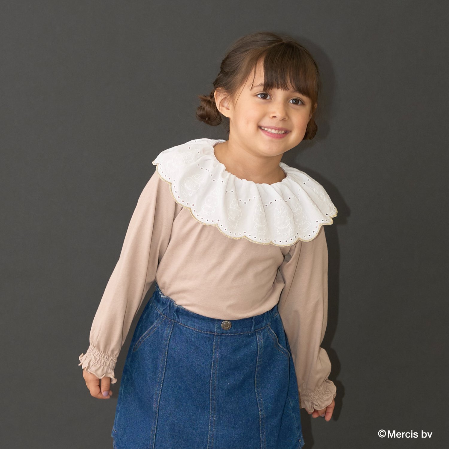 リセマイン(Lycee mine)【Miffy】【ソフトコットン】コットンレース衿トップスのサムネイル