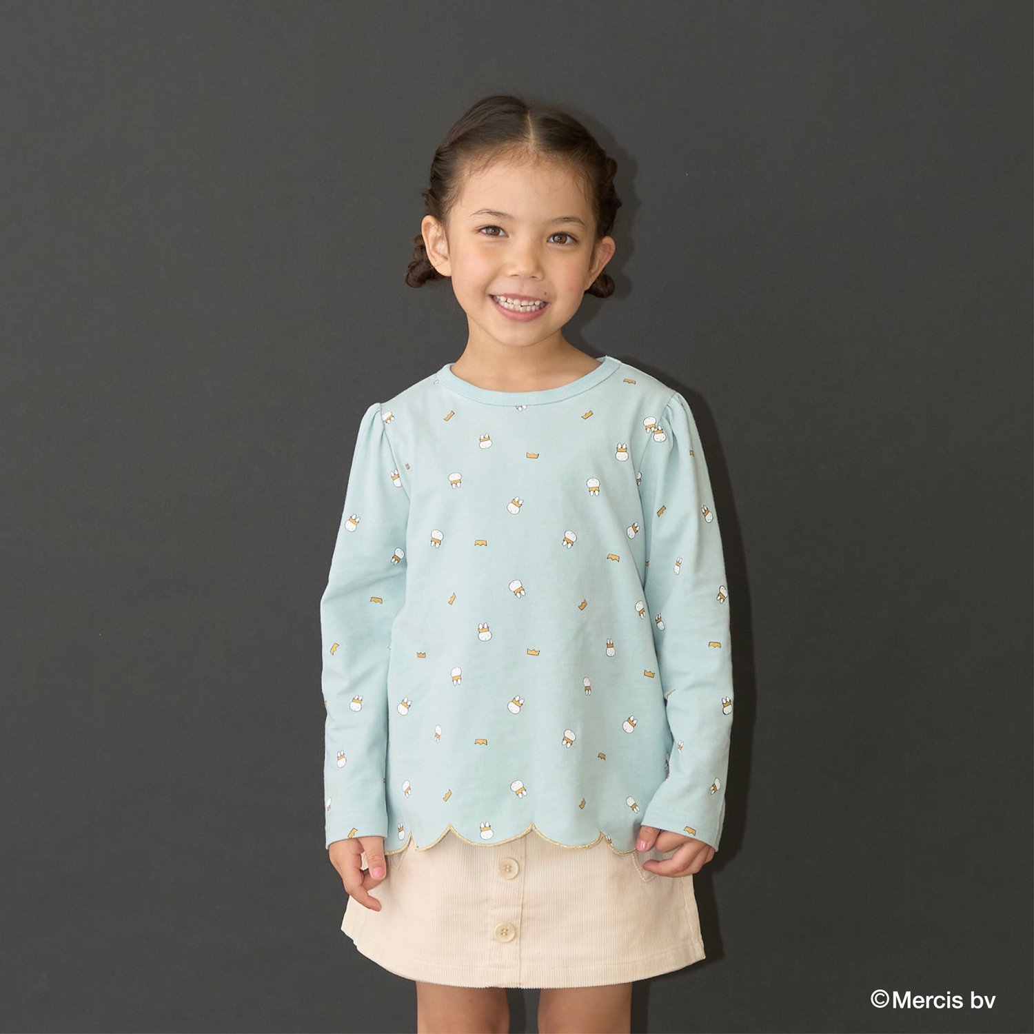 リセマイン(Lycee mine)【Miffy】総柄裾スカラップAラインTシャツのサムネイル