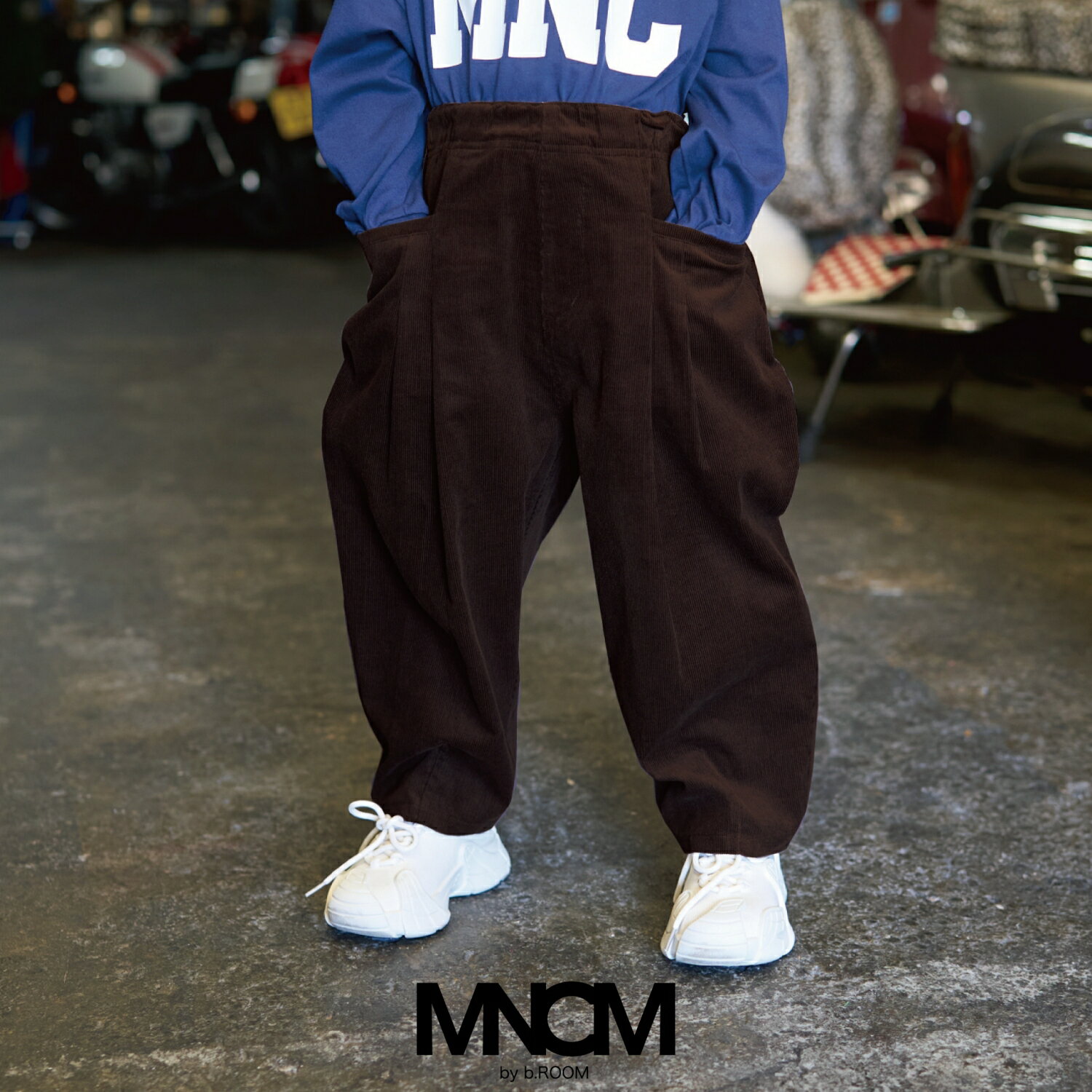 ビールーム(b-ROOM)【MNCM】バルーンタックパンツのサムネイル