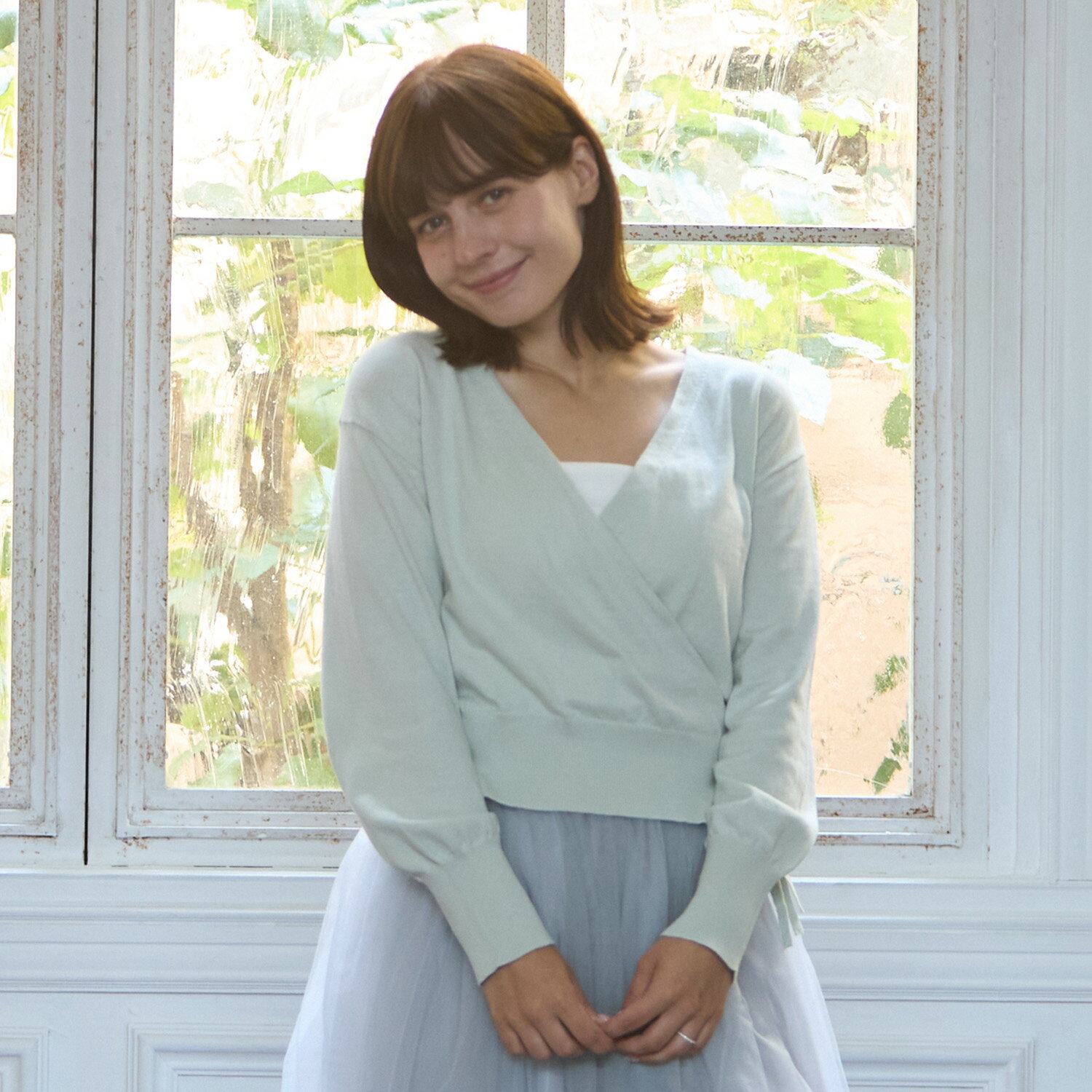 プティマイン リアン(petit main LIEN)【バレエ/リンク】ニットカシュクールのサムネイル