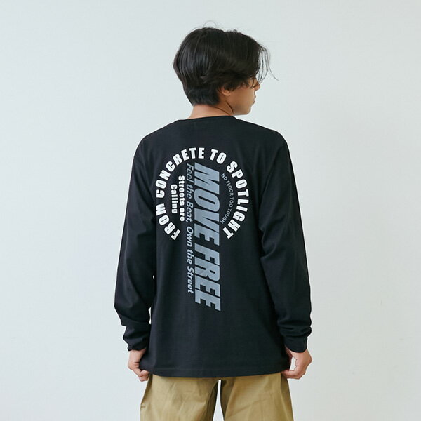 グラソス(GLAZOS)【プチプラ】バックサークルロゴ長袖Tシャツのサムネイル