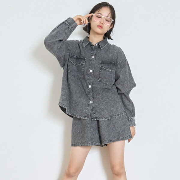 ラブトキシック(Lovetoxic)デニムシャツSETUPのサムネイル