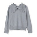 ポンポネットジュニア(pom ponette junior)リボン衿ニット