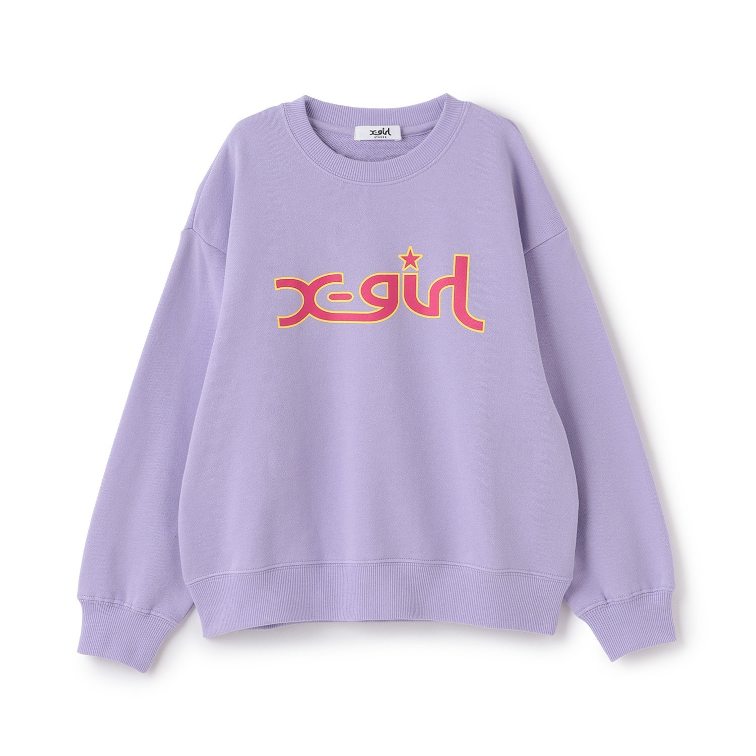 エックスガール　ステージス(X-girl Stages)ミルズロゴトレーナー