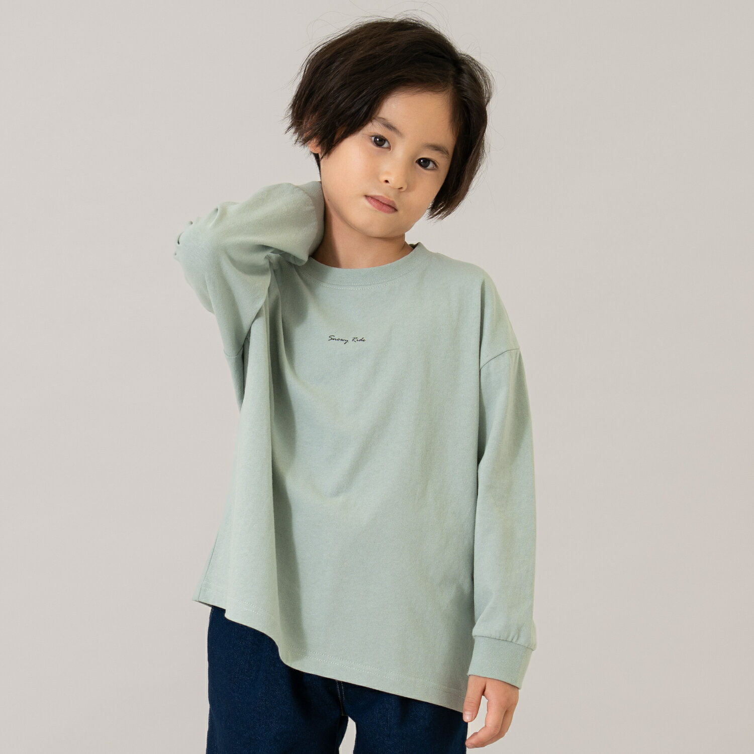 アンドディープティマイン(and D.petitmain)【USAコットン】バックフォトワイドロンT