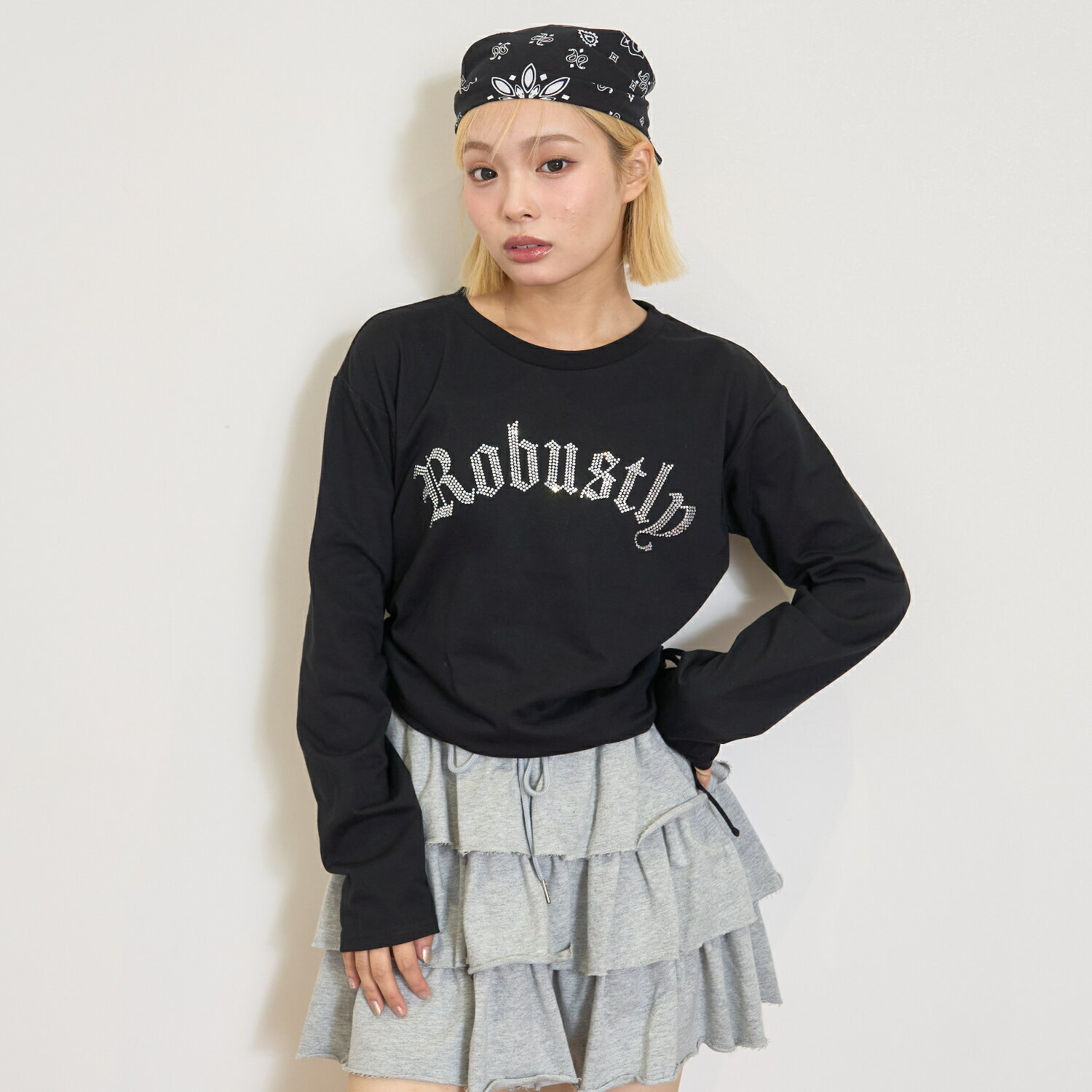 ラブトキシック(Lovetoxic)ティアードカットフリルミニスカートのサムネイル