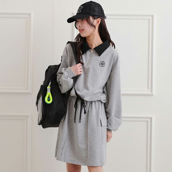 ピンクラテ(PINK-latte)【セットアップ】ハーフジップ＋カーゴスカートのサムネイル