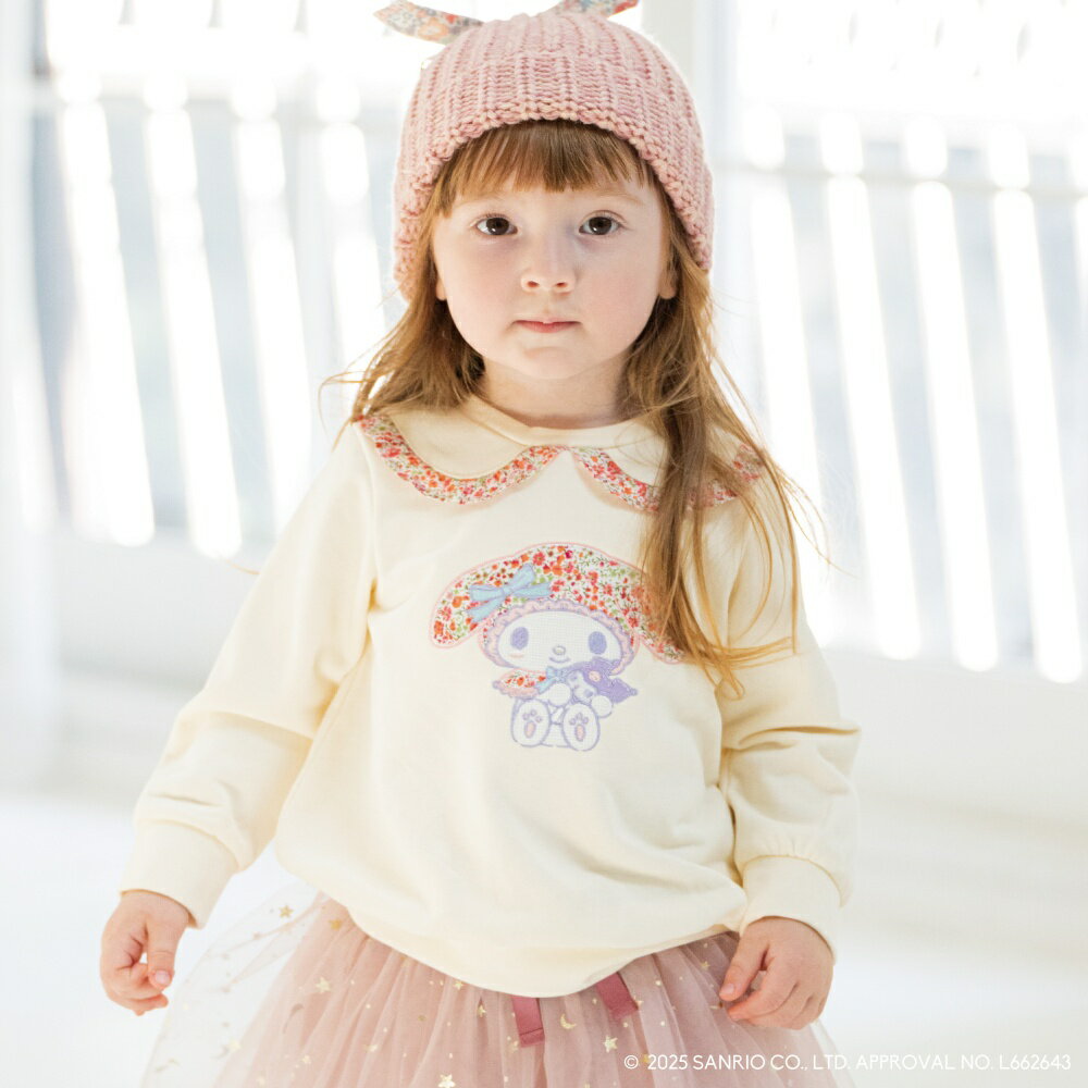 センスオブワンダー(sense of wonder)【マイメロディ】リバティファブリックアップリケトレーナーのサムネイル