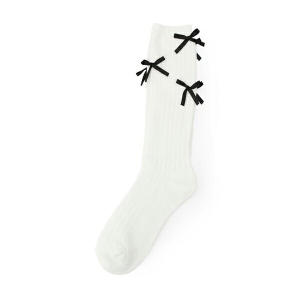 ピンクラテ(PINK-latte)【30cm丈】リボンルーズソックスのサムネイル