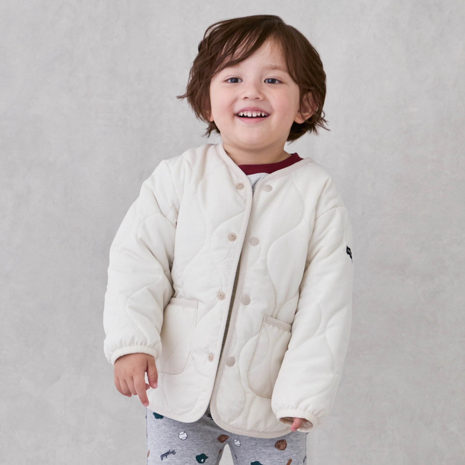 プティマイン(petit main)【リンク/撥水加工】キルティングジャケットのサムネイル