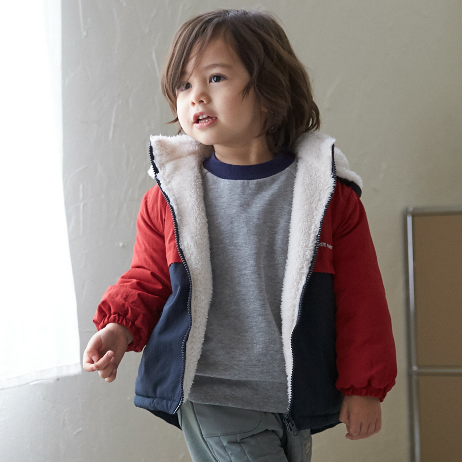 プティマイン(petit main)リバーシブル切替ブルゾンのサムネイル