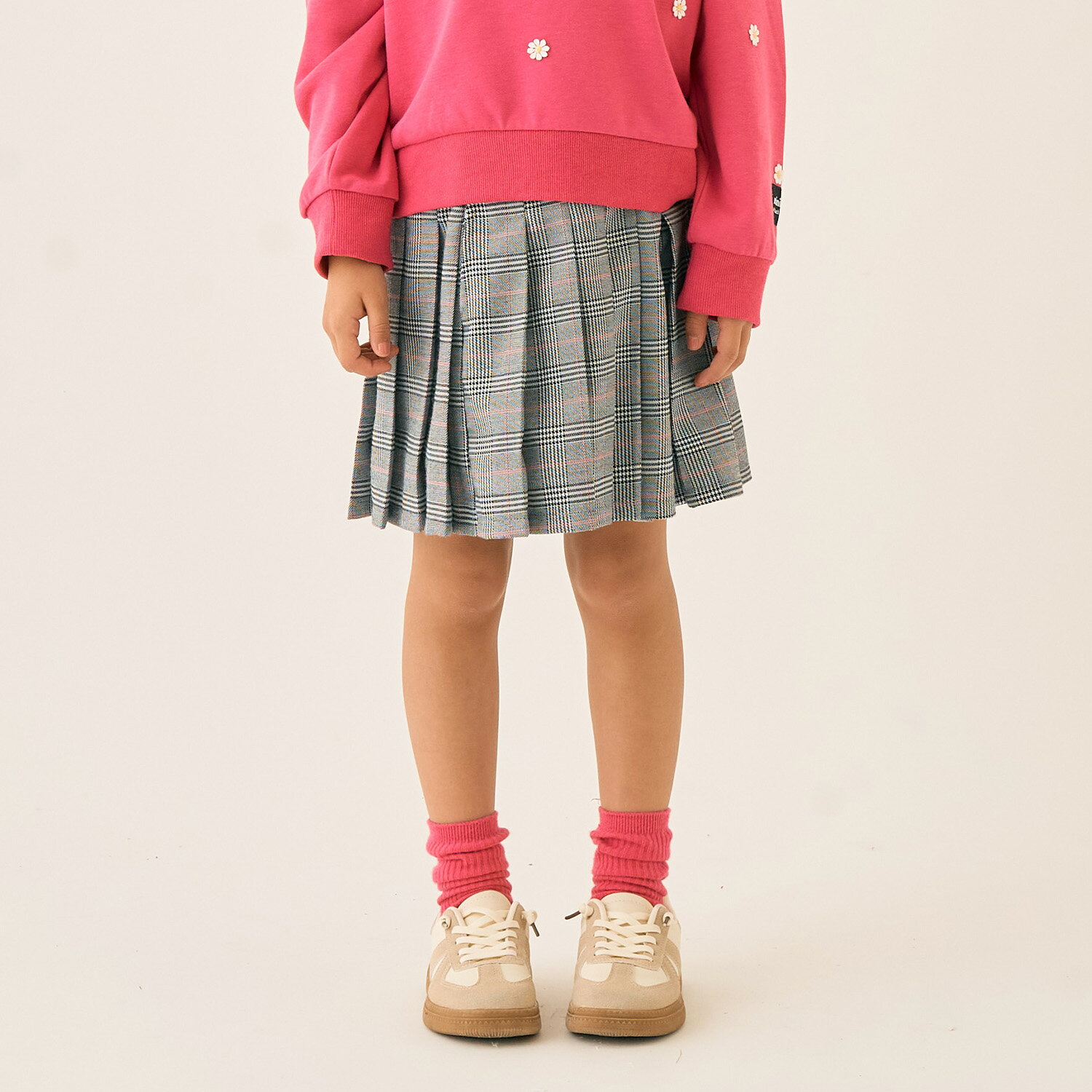 ミニマル(MINIMAL)グレンチェック プリーツキュロット