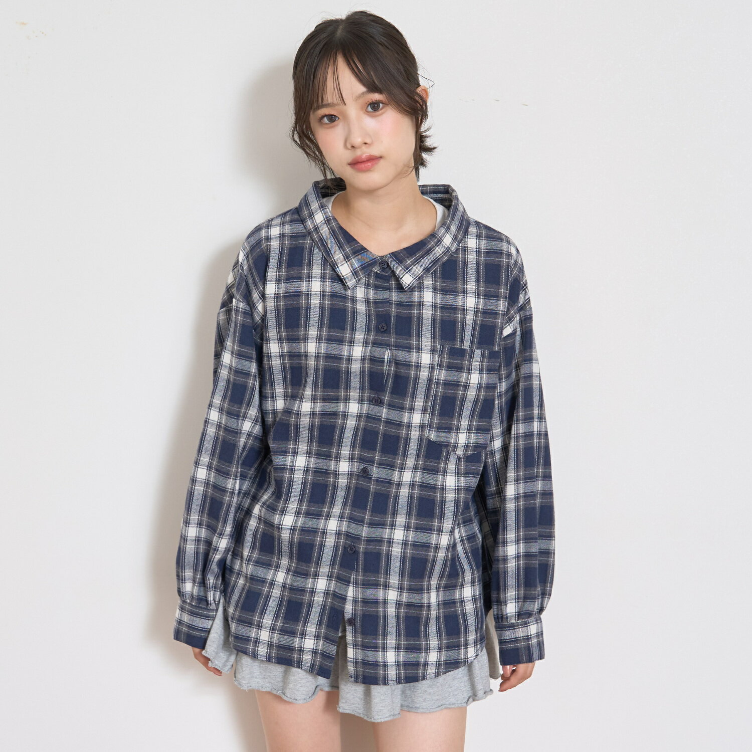 ラブトキシック(Lovetoxic)2WAY長袖チェックシャツSETのサムネイル