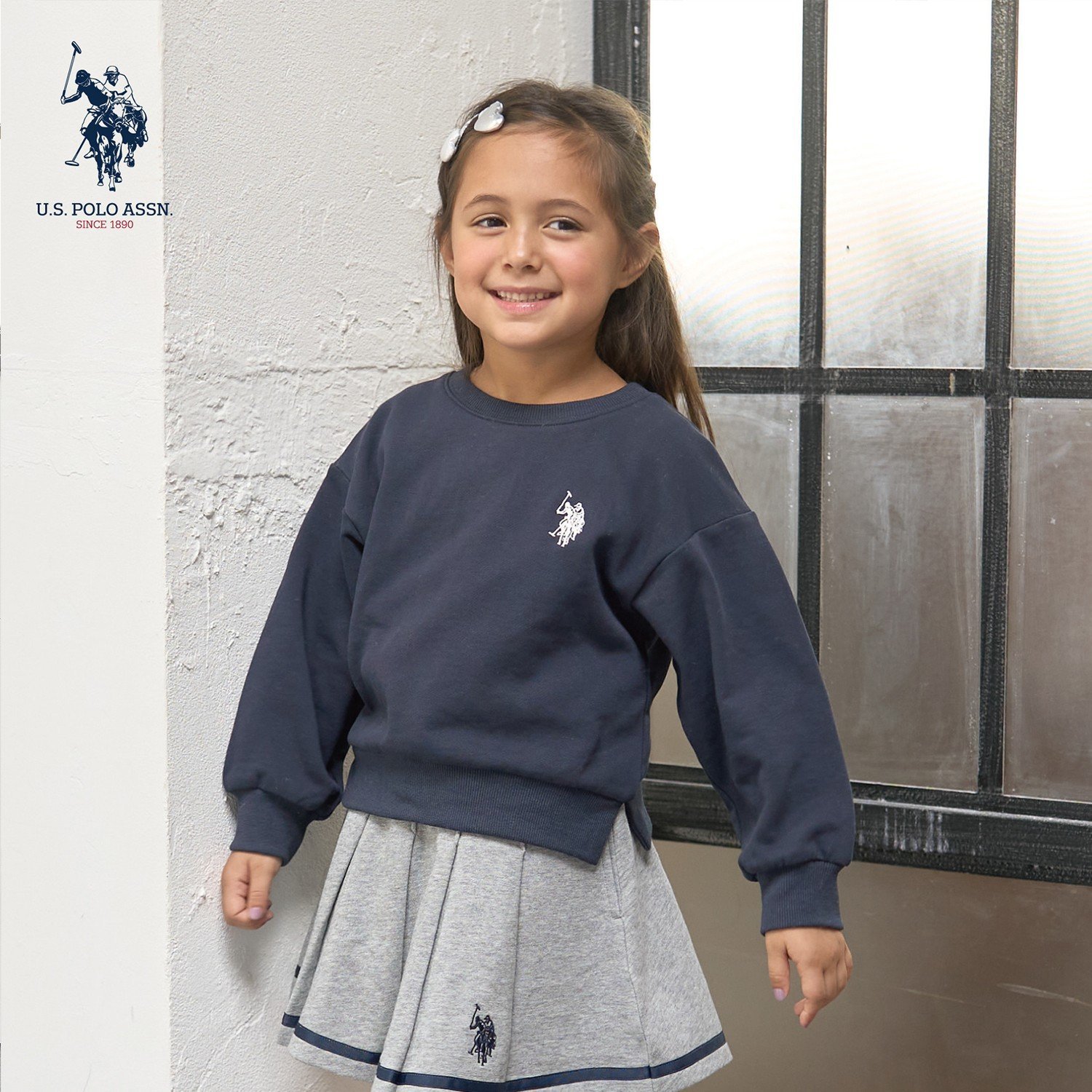 リセマイン(Lycee mine)【U.S.POLO ASSN.】ワンポイント刺しゅうスウェットのサムネイル