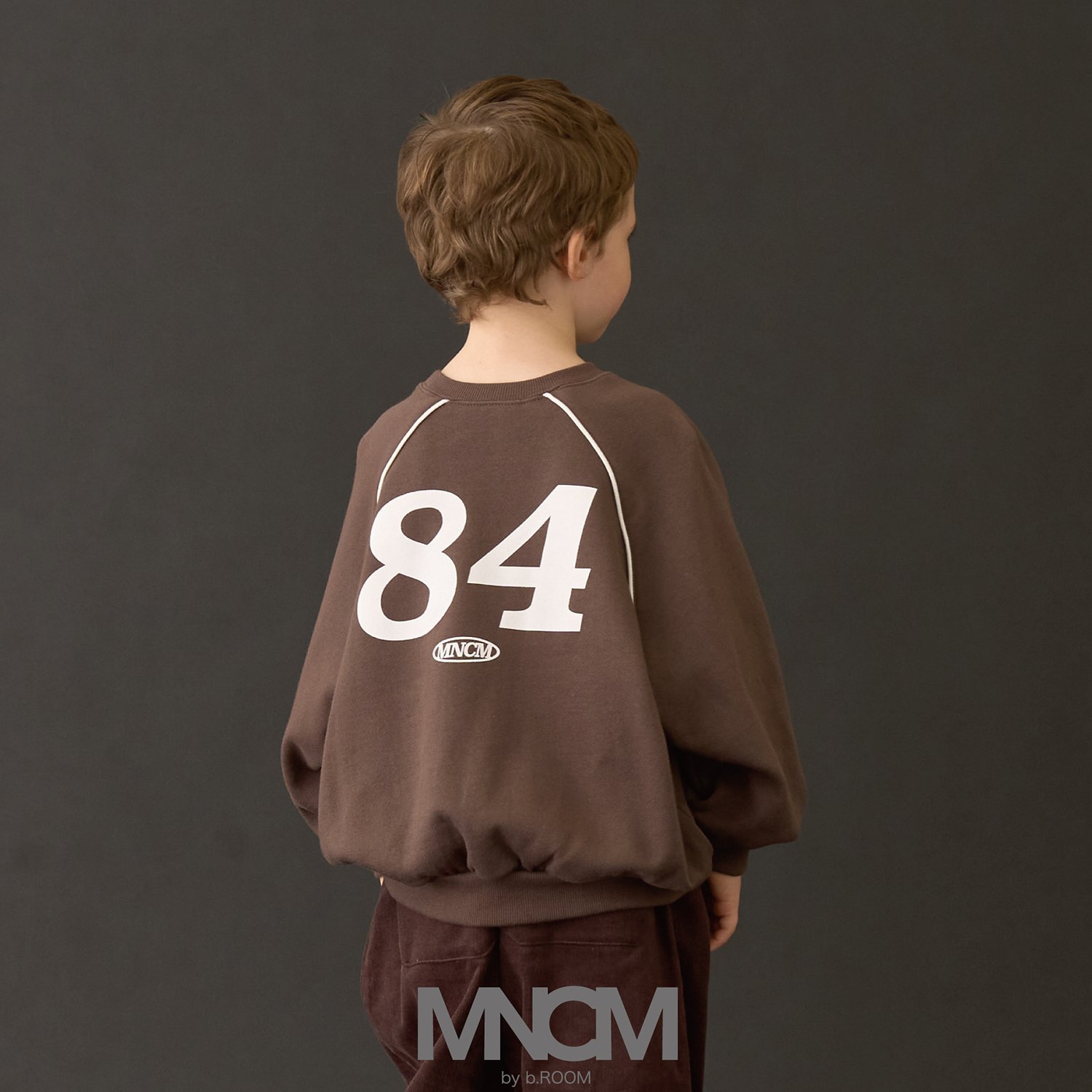 ビールーム(b-ROOM)【MNCM】【毛玉バイバイ裏毛裏起毛】ラグランパイピングビッグスウェットのサムネイル