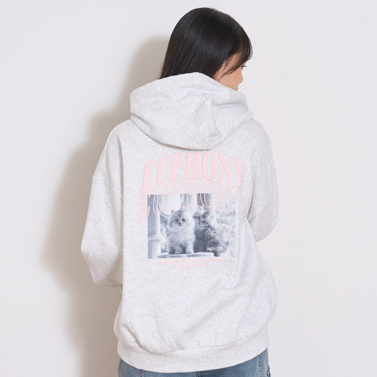 ラブトキシック(Lovetoxic)【綿100％】裏起毛フォトルーズパーカーのサムネイル