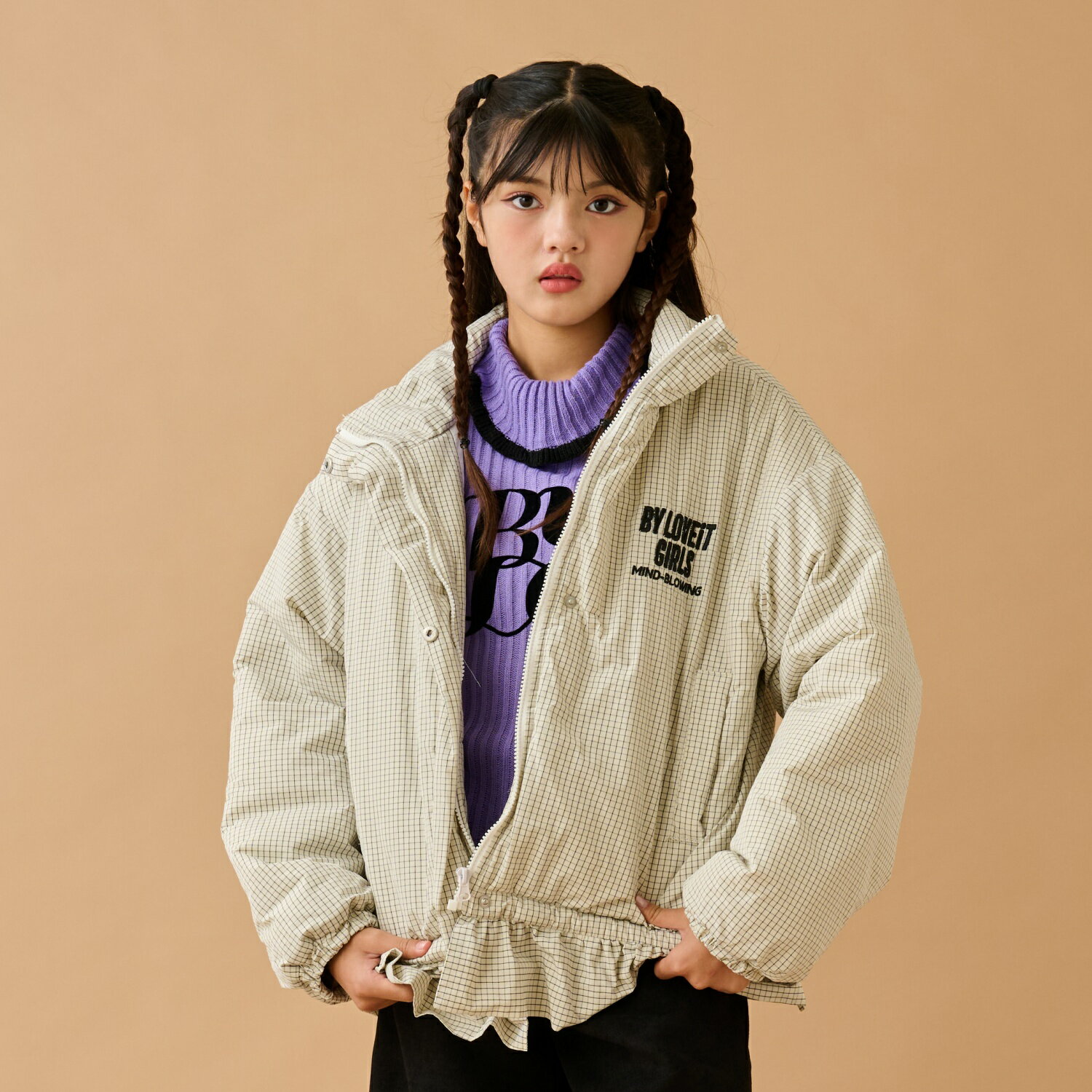 バイ ラビット(by LOVEiT)裾フリル中綿ブルゾンのサムネイル