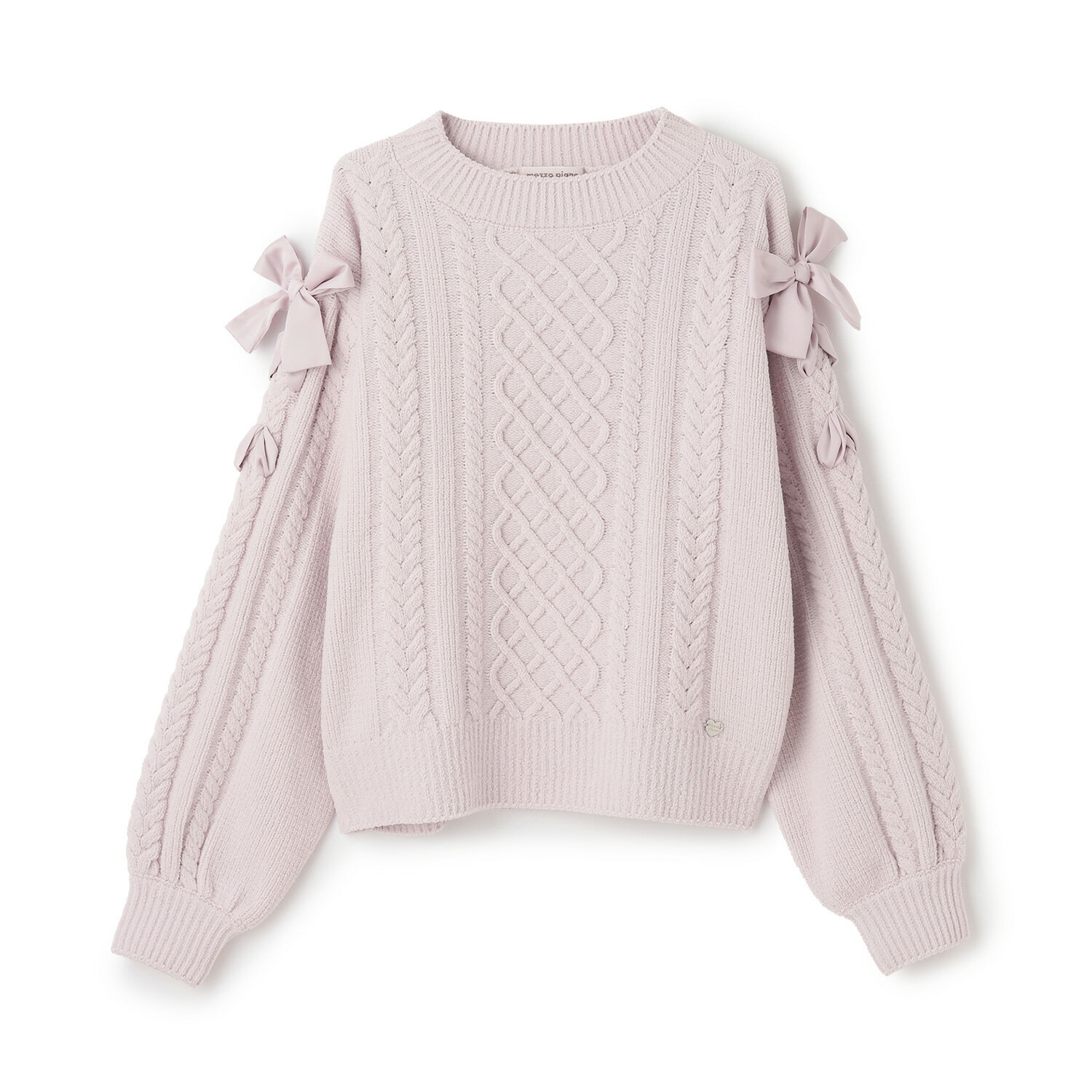 メゾピアノジュニア(mezzo piano junior)レースアップモールニット