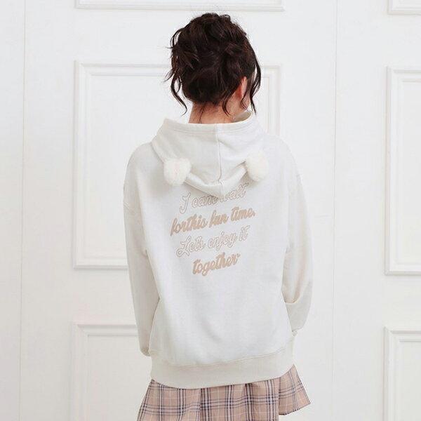 ピンクラテ(PINK-latte)くま耳チュニックパーカーのサムネイル