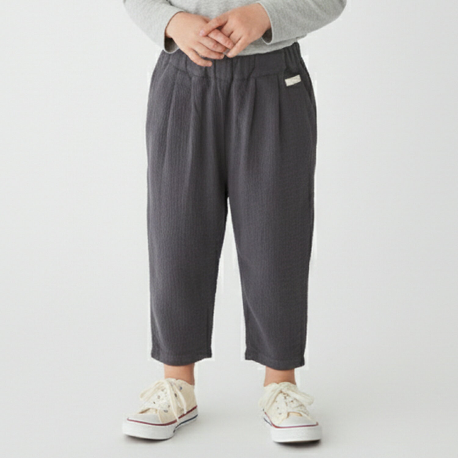 プティマイン(petit main)【防汚加工】楊柳クロップドパンツ