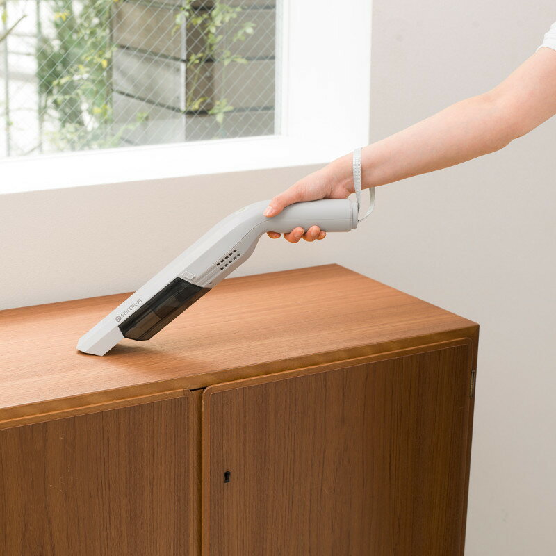 コードレス掃除機 極軽 スリム ダストボックス式 2WAY スティッククリーナー ハンディクリーナー 高速回転 ブラシレスモーター パワーブラシ HEPAフィルター搭載 CM-DC27 ライトグレー SWEETPLUS スウィートプラス Novus ノウス