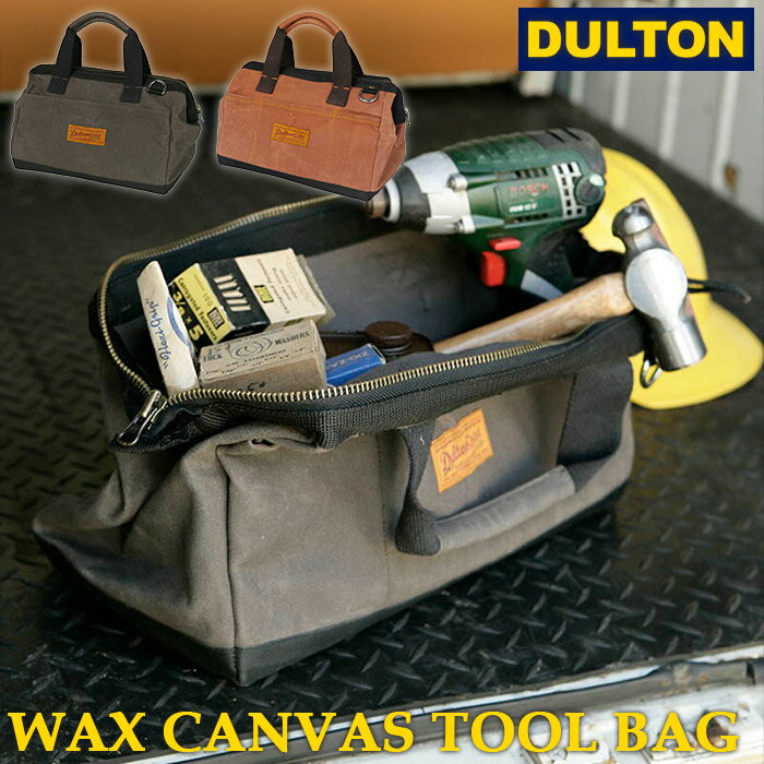 DULTON ����ȥ� �ġ���Хå� Wax canvas tool bag ��å��� �����Х� �ġ���Хå� ���åȥ�100�� T21-0337
