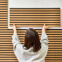 壁に貼る 簡単DIY 吸音パネル 約80×30cm 同色6枚セット ジャパンディ インテリア 吸音ボード ウォールパネル ウッドパネル 防音 音漏れ対策 賃貸O...