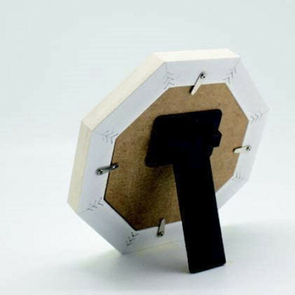 八角形ミラー 風水 開運 スタンド&ウォールミラー Sサイズ 約19×19cm 壁掛け 卓上 鏡 ミラー ナチュラル 日本製 PGA-17 プロローグ Prologue パラデック paladec