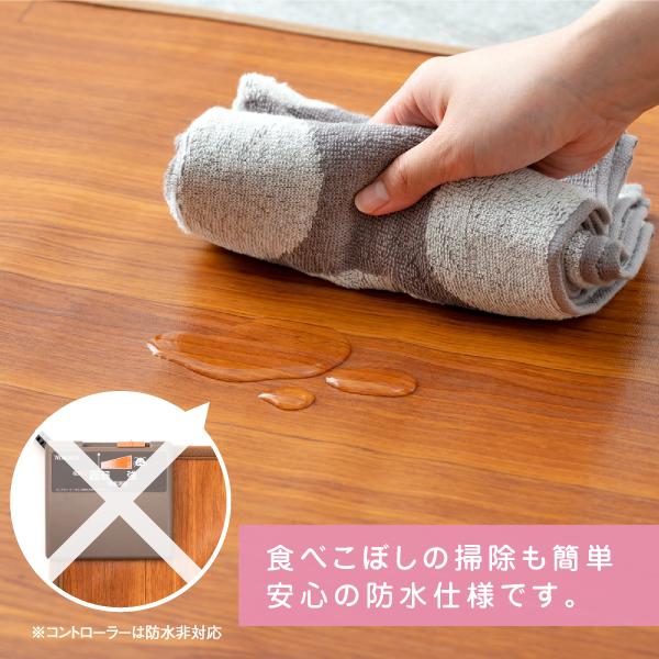 【2点購入で10%OFFクーポン】フローリング調 ホットカーペット 90×180cm 1畳相当 ...
