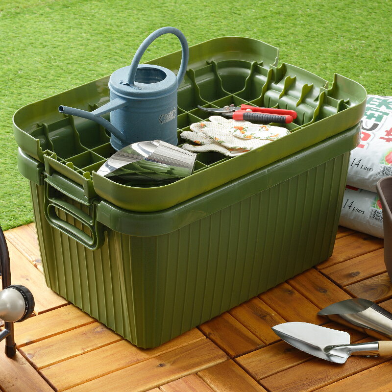 【同色2個セット】 ふた付き コンテナ 収納ボックス VARIOUS BOAT ベリアスボート Mサイズ 容量48L 耐荷重100kg VA-M サンカ SANKA squ+ 日本製 [3]