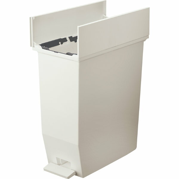 SOLOW ペダルオープンツイン 35L ゴミ箱 両開き ペダルペール 抗菌 防汚加工 ポリ袋止め 背面キャスター付き GSLW003 GSLW004 日本製 RISU リス [2]