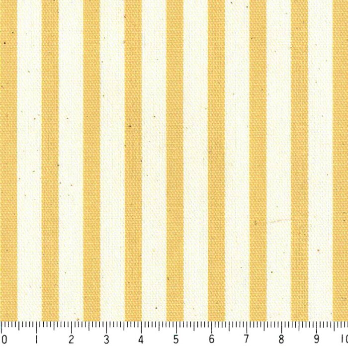 生地 ストライプ おしゃれ オックス生地 5ミリ st0507-21 マスタードイエロー 細め おしゃれでかわいい ボーダー柄 黄色 イエロー かわいい 女の子 やや厚手 生成り色 晒し白 シーチング生地 布 綿100% 10cm単位 カルトナージュ トートバッグ カーテン ハンドメイド小物
