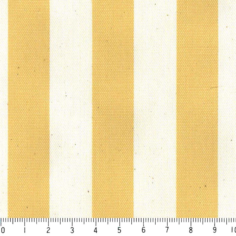 生地 ストライプ おしゃれ オックス生地 18ミリ st1818-21 マスタードイエロー 太め おしゃれでかわいい ボーダー柄 黄色 イエロー かわいい 女の子 やや厚手 生成り色 晒し白 シーチング生地 布 綿100％ 10cm単位 カルトナージュ デコパージュ トートバッグ 男の子にも