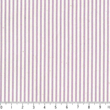ストライプ 1.5ミリ 4958-30 ラベンダー ピンストライプ 生地 紫 パープル バイオレット かわいい アラベスク ダマスク 10cm単位 やや厚手 生成りオックス生地 綿100％ 110cm 布　カルトナージュ おしゃれ 入園入学 付属 生地・布 商用利用可 生地