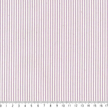 ストライプ 1.5ミリ 4958-30 ラベンダー ピンストライプ 生地 紫 パープル バイオレット かわいい アラベスク ダマスク 10cm単位 やや厚手 生成りオックス生地 綿100％ 110cm 布　カルトナージュ おしゃれ 入園入学 付属 生地・布 商用利用可 生地