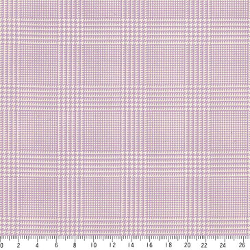 グレンチェック 7973-30 ラベンダー おしゃれで大人っぽいグレンチェック glen check 紫 パープル バイオレット かわいい ダマスク 10cm単位 やや厚手 生成りオックス生地 綿100％ 110cm 布　クッション エプロン バッグ カルトナージュ生地 入園入学 テーブルクロス 商用