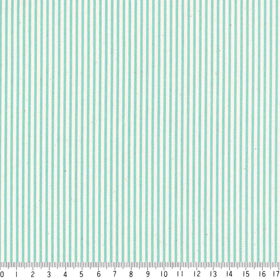 ストライプ 1.5ミリ 4958-37 アクアグリーン ピンストライプ 生地 緑 グリーン か...