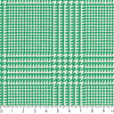 チェック柄 生地 おしゃれ オックス生地 グレンチェック 7973-55 エメラルドグリーン glen check 緑 グリーン かわいい 男の子 10cm単位 やや厚手 生成りオックス 生地 布 松尾捺染 綿100％ 110cm 布 クッション エプロン バッグ カルトナージュ生地 入園入学 テーブルクロス