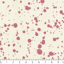 スパター模様　インク柄 7855-65 グレイッシュピンク インクを跳ね飛ばした様な おしゃれな 飛沫柄 ピンク おしゃれ 10cm単位 切り売り 晒し オックス 生地 布 松尾捺染 綿100％ 110cm　入園入学 エプロン バッグ クッション ランチョンマット 商用利用可 生地