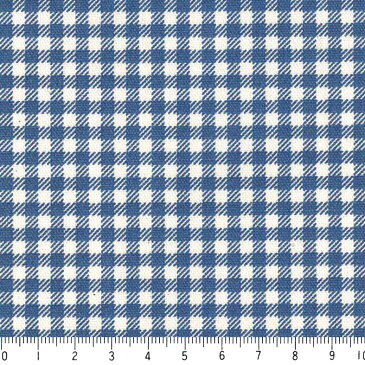 ギンガム 3.5ミリ 3139-77 ロイヤルブルー ギンガムチェック柄 生地 ブルー 男の子 10cm単位 やや厚手 生成りオックス生地 綿100% 110cm 布 入園入学 インテリア雑貨 バッグ カルトナージュ生地 手芸 手作り生地 付属 用途 商用利用可 生地