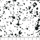 スパター模様 生地 おしゃれ オックス生地 インク柄 7855-99 ブラック クロ 黒 インクを跳ね飛ばした様な おしゃれな 飛沫柄 モノトーン 北欧風 男の子 10cm単位 切り売り 晒し 綿100 110cm 入園入学 エプロン バッグ クッション ランチョンマット 商用利用可