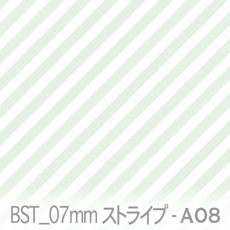 7ミリ 斜めストライプ ミントキス bst07-a08 おしゃれでかわいい斜めストライプ 人気の太さ オックス生地 シーチング ブロード 11号帆布 ハンプ生地 ダブルガーゼ スケア生地 日本製 生地 布 松尾捺染 綿100% 10cm単位 カット売り 入園入学 商用利用可