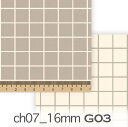 ラインチェック 16ミリ グレージュ生地 ch07_16-g03 昼 夜 ラインの太さ 約1.2ミリ くすみカラー グレーとベージュの中間 オックス生地 シーチング ブロード 11号帆布 ハンプ生地 ダブルガーゼ 日本製 生地 布 松尾捺染 綿100% 10cm単位 カット売り 入園入学 商用