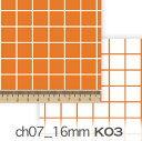 ラインチェック 16ミリ オレンジ ch07_16-k03 ラインチェック 昼 夜 ラインの太さ 約1.2ミリ ch07_16ビタミンカラー 女の子 オックス生地 シーチング ブロード 11号帆布 ハンプ生地 日本製 生地 布 松尾捺染 綿100% 10cm単位 カット売り 入園入学 商用利用可