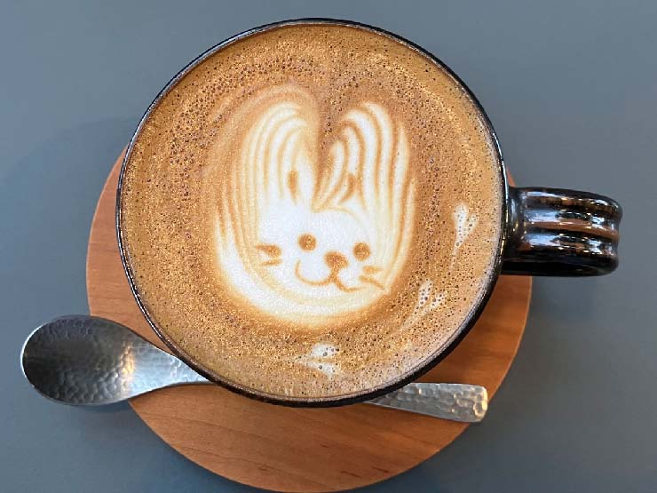 うさぎのカプチーノ カプチーノ 1161-l02 カプチーノにミルクで描いたかわいいうさ...