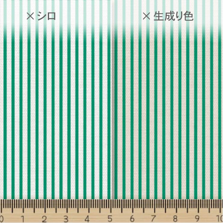 1.5ミリ 細ストライプ 生地 エメラルドグリーン 4958-l08 カラー 1.5mm 生地色 2mm...