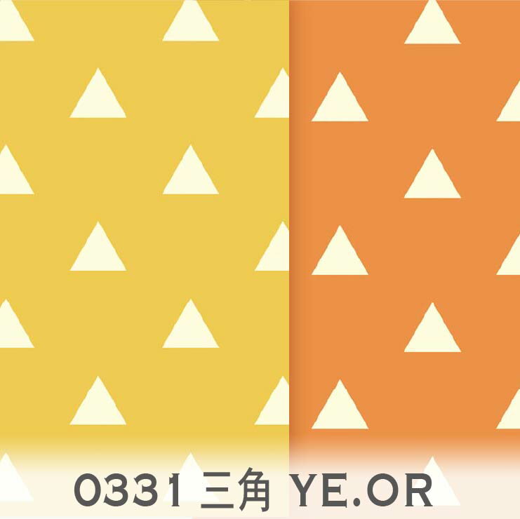 三角 イエローxオレンジ 0331-ye 三角