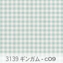 ギンガムチェック 3139-c09 ライトグレイッシュグリーン おしゃれ かわいい 生地 モダン 北欧風 オックス生地 生地 布 松尾捺染 綿100％ シーチング生地 11号帆布 ev ダブルガーゼ カルトナージュ check 生地 布 松尾捺染 綿100％ 10cm単位 入園入学 商用利用可