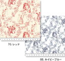 トワルドジュイ柄 AL1225 toile de jouy チャコール ネイビー ダークバイオレット レッド ターキス ダブルガーゼ 綿100 gauze オックス生地 シーチング グランドは生地色 10cm単位 商用利用可